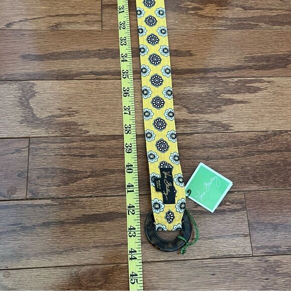 Vera Bradley Reversible Belt Bird print Yellow Black NWT one size - Picture 4 of 5
